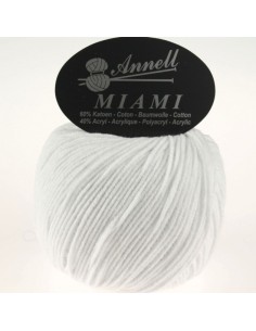 Miami 8943  - Pelote 60% Coton - Blanc