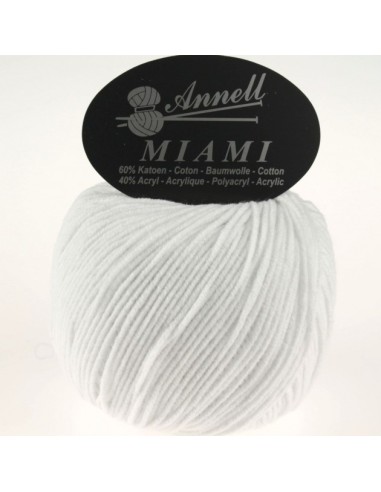Miami 8943  - Pelote 60% Coton - Blanc