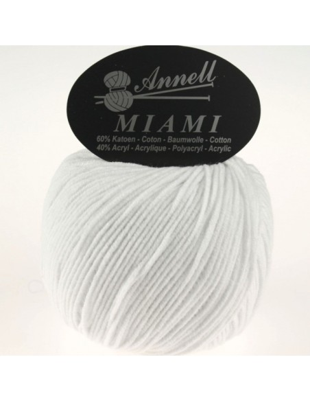 Miami 8943  - Pelote 60% Coton - Blanc