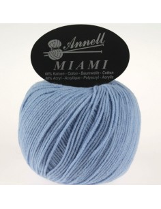 Miami 8936 - Pelote 60% Coton - Bleu clair