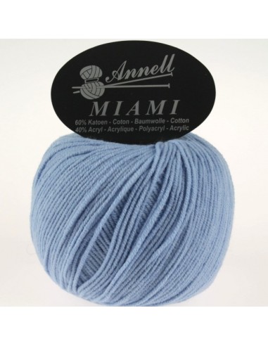 Miami 8936 - Pelote 60% Coton - Bleu clair
