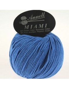 Miami 8938 - Pelote 60% Coton - Bleu