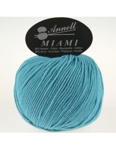 Miami 8941- Pelote 60% Coton - Turquoise