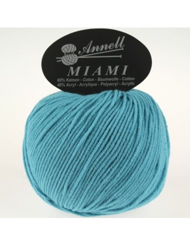 Miami 8941- Pelote 60% Coton - Turquoise
