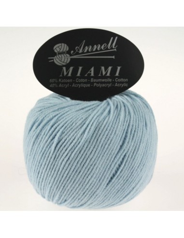 Miami 8942 - Pelote 60% Coton - Bleu clair