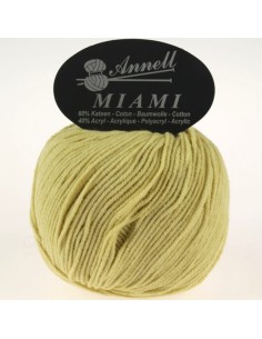 Miami 8944 -Pelote 60% Coton - Jaune kiwi