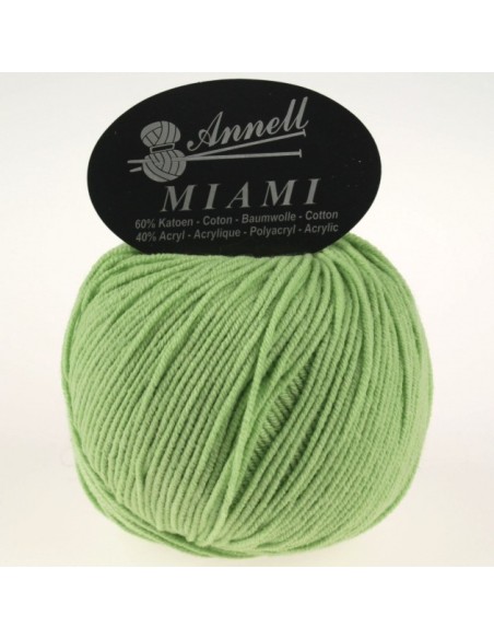 Miami 8949 - Pelote 60% Coton - Vert clair