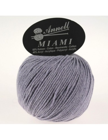 Miami 8954 - Pelote 60% Coton - Lilas foncé