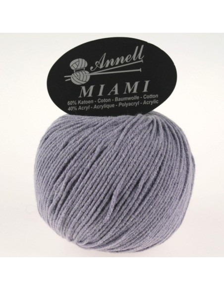 Miami 8954 - Pelote 60% Coton - Lilas foncé