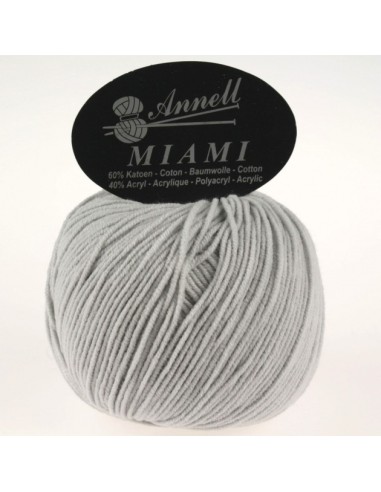 Miami 8956 - Pelote 60% Coton - Gris clair