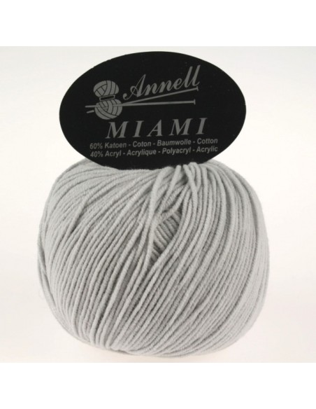 Miami 8956 - Pelote 60% Coton - Gris clair