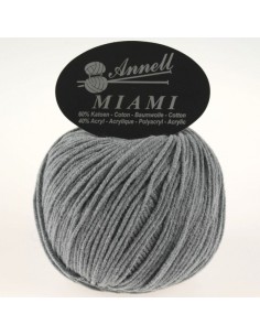 Miami 8957 - Pelote 60% Coton - Gris