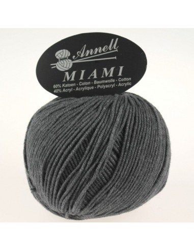Miami 8958 - Pelote 60% Coton - Anthracite