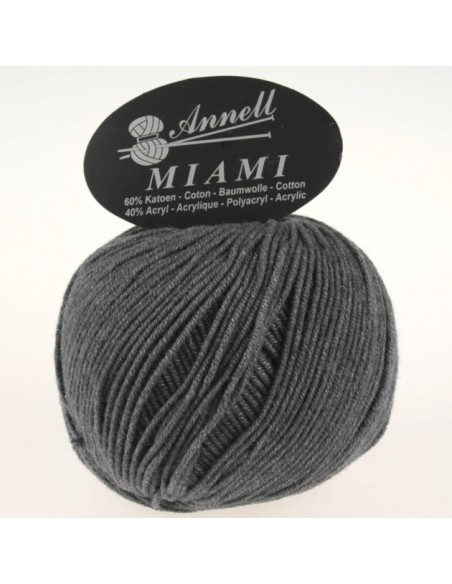 Miami 8958 - Pelote 60% Coton - Anthracite
