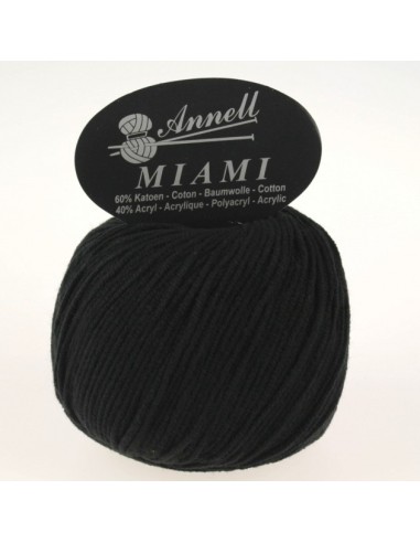 Miami 8959 - Pelote 60% Coton - Noir