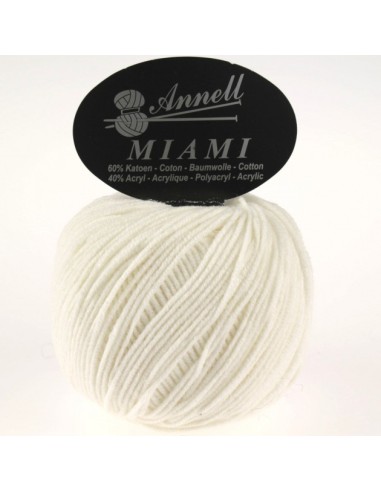 Miami 8960 - Pelote 60% Coton - Ecru