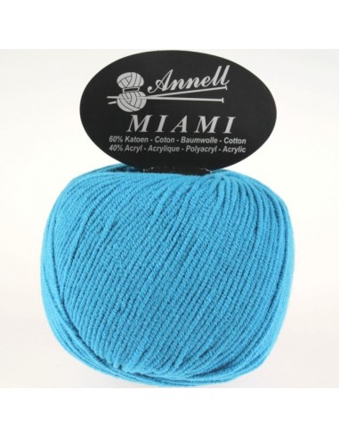 Miami 8962 - Pelote 60% Coton - Bleu vif