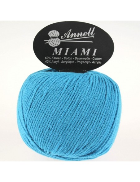 Miami 8962 - Pelote 60% Coton - Bleu vif