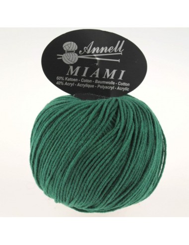 Miami 8963 - Pelote 60% Coton - Vert foncé