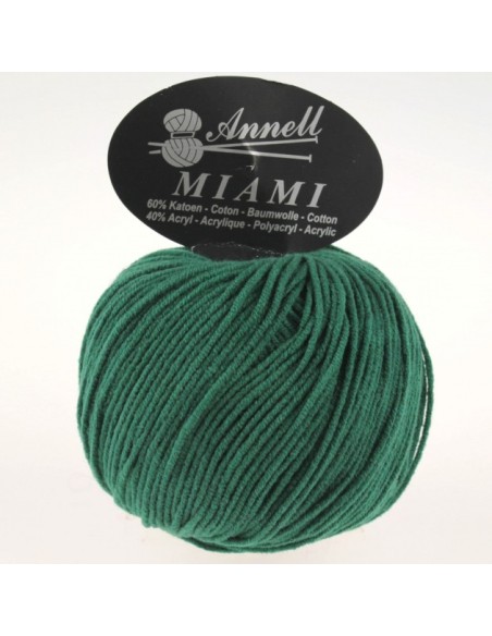 Miami 8963 - Pelote 60% Coton - Vert foncé