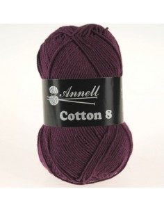 Cotton 8 - Pelote N°50 Prune
