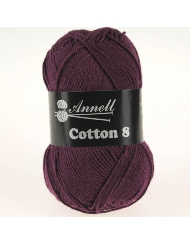 Cotton 8 - Pelote N°50 Prune