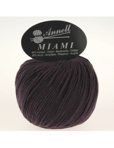 Miami 8918 - Pelote 60% Coton - Aubergine