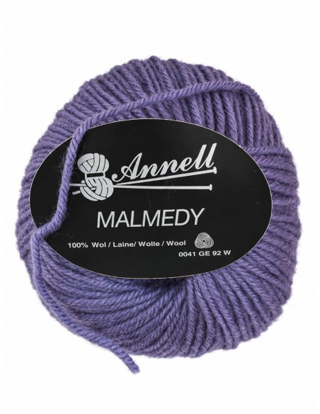 Malmedy N°2550 - Pelote 100% Laine vierge - Bleu violacé