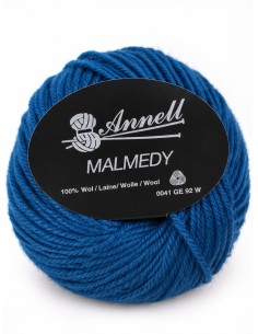 Malmedy N°2541 - Pelote 100% Laine vierge - Marine clair