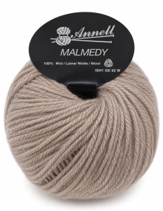 Malmedy N°2531 - Pelote 100% Laine vierge - Marron glacé