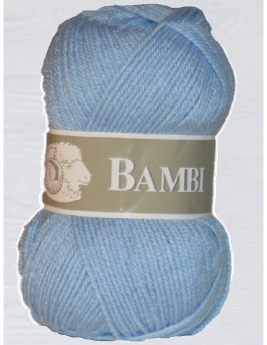 Bambi 544 - Pack 10 pelotes Bleu ciel