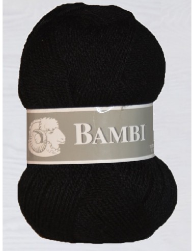 Bambi 61 - Pack 10 pelotes Noir