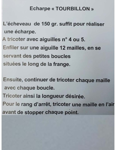 Pelote de fil à tricoter Laine Mélangée  50% Acrylique 30% Laine 20% Polyamide Poids : 50g Longueur : 148m Aiguilles : 3-4