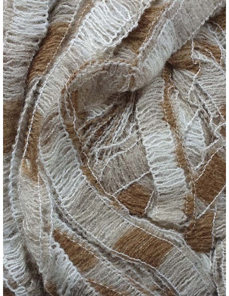 Pelote de fil à tricoter Laine Mélangée  50% Acrylique 30% Laine 20% Polyamide Poids : 50g Longueur : 148m Aiguilles : 3-4