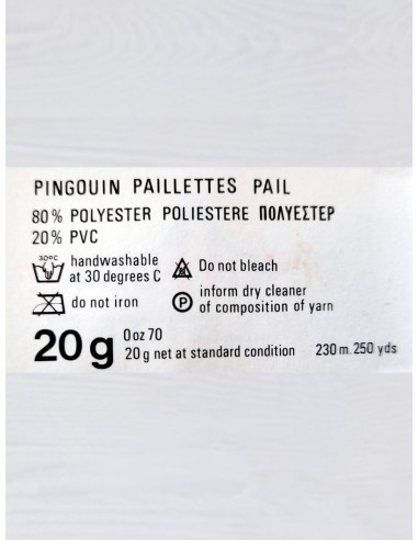 Pelote 80% Polyester 20% PVC de la qualité Pailettes