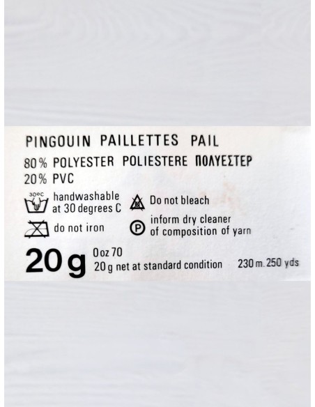 Pelote 80% Polyester 20% PVC de la qualité Pailettes